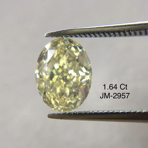 FANCY Brunâtre Verdâtre Jaune 1.64 Cts Coupe Ovale VS2 Diamants en Vrac Véritable IGI Certifié Naturel Diamant Fantaisie en Vrac de l'Inde - Product Image 1