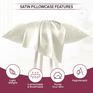 Federe <span class=keywords><strong>di</strong></span> Lusso Super Morbide in <span class=keywords><strong>Raso</strong></span> <span class=keywords><strong>di</strong></span> Seta Elegante e Raffinato per Capelli e Pelle - Product Image 4