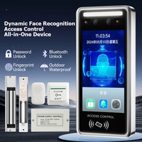 Terminal de Control de Acceso con Reconocimiento Facial GUIDI DK45, Sistema Biométrico de Entrada a Puertas Resistente al Agua, Máquina de Asistencia con Tarjeta RFID y Contraseña