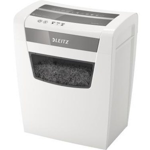 Leitz IQ Home Office P-4 <b>Paper</b> Shredder White Particle Cut with Included Staples and <b>Paper</b> Clips - Product Image 1