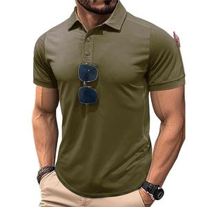 Slim Fit hommes Gym t-shirt séchage rapide course Compression chemise homme entraînement grande taille hommes polos - Product Image 1