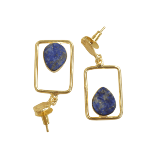 Aros de Latón Chapados en Oro al por Mayor, Piedra Semipreciosa Natural, Acabado Satinado de Latón, Hipoalergénicos, Seguros de Usar, Alta Calidad para Exportación - Product Image 6