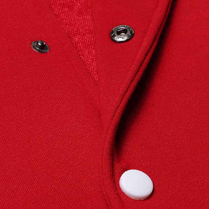 Veste universitaire pour hommes de couleur blanche et rouge, vente en gros de vêtements de rue pour hommes, veste universitaire en laine de haute qualité - Product Image 6