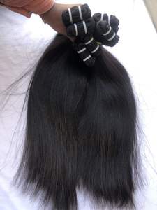 Extensions de cheveux humains Remy 100% naturels, bruts, non traités, provenant d'un seul donneur, noirs naturels, lisses, cheveux indiens Transgreen Hair TG-1460 - Product Image 4