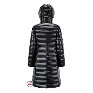 เสื้อโค้ทขนเป็ดกันน้ำกันลมสำหรับผู้หญิงเสื้อโค้ทขนเป็ดถอดได้มีฮู้ดยาวเข้ารูปมีซิประบายอากาศได้ดี - Product Image 2