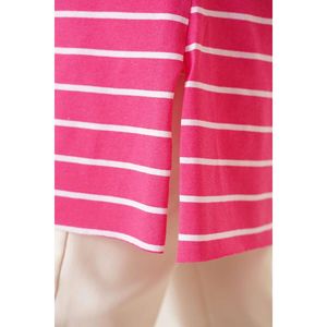 ชุดเสื้อลายสำหรับผู้หญิงสีชมพู - Product Image 1