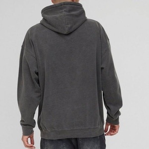 Wholesale Custom Oversized Wash Panic at the Print Hoodies Men Sustainable Men's Hoodies Cotton Blended Basics Latest Design - Product Image 6