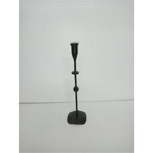 Elegant Mid-Century Modern Iron <b>Candle</b> Stand Slim Tall <b>Black</b> <b>Pillar</b> Candlestick for Luxury Home Decor Hotel Restaurant Event - Product Image 2