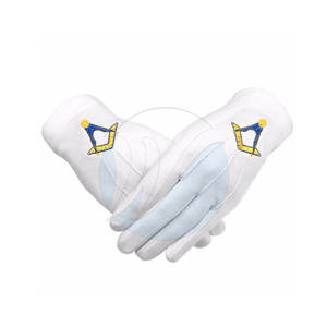 Guantes masónicos de nuevo estilo de servicio OEM Guantes masónicos de alta calidad Guantes masónicos de uso informal - Product Image 6