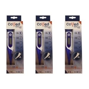 CCMed T15 punta flessibile termometro digitale 3 scatola arancione