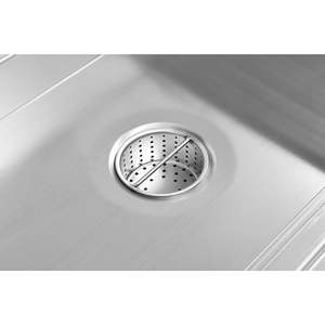 Rejilla de Drenaje de Acero Inoxidable para Cocina Comercial, Certificada por la NSF, de 12 x 60, Calibre 14, Estilo Metro - Product Image 5