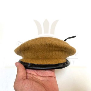 Vente en gros de haute qualité, casquette en couleur avec logo personnalisé, béret français en laine respirante pour hommes - Product Image 6