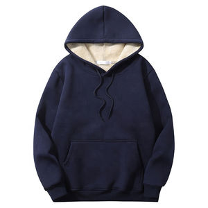 100% puro algodón moda pulóver Sudadera con capucha en blanco de las mujeres de gran tamaño gota hombro sudaderas con capucha transpirables para mujer - Product Image 5