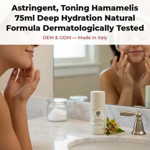 Lozione Corpo Tonificante Astringente all'Hamamelis 75ml, Formula Naturale Idratante Profonda RedMoringa, Testata Dermatologicamente, OEM - Product Image 2
