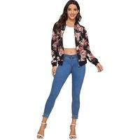 Nouvel arrivage de vestes bombardiers à la mode imprimés de fleurs vestes Slim Fit vêtements d'extérieur chauds vestes bombardier régulières - Product Image 5