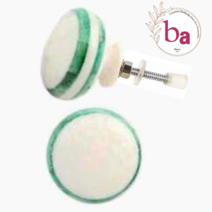 Moderne vert rayure résine os corne laiton bois tiroir porte armoire boutons tirer poignée pour cuisine salle de bain armoire salon - Product Image 1