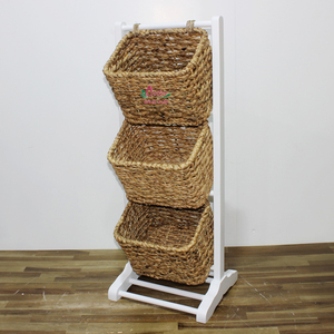 Estante de almacenamiento de jacinto de agua y algas marinas hecho a mano de fábrica Artex Dong Thap para exhibición en el hogar y oficina y uso minorista - Product Image 4