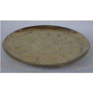 Round Cast Aluminium Plate Rough Forged Brass Cast Aluminium <b>Small</b> <b>Tray</b> l Metal Crafts Modern Decoration - Product Image 2