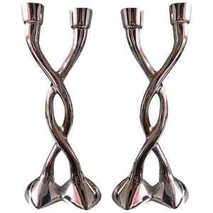 เชิงเทียนต้นไม้ในฟาร์มแบบชนบทพร้อมกิ่งโลหะตกแต่งงานแต่งงานคริสต์มาส - Product Image 5