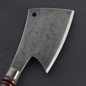 Cuchillo de Chef de Acero al Carbono Hecho a Mano con Funda de Cuero Exclusiva, Grado Industrial, Personalizable OEM - Product Image 2
