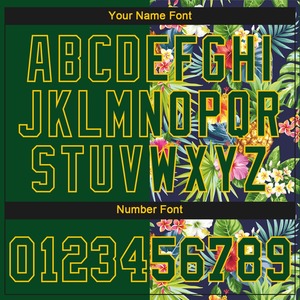 เสื้อเบสบอลแท้สีเขียวเคลลี่สีเขียวขาว-ทองพิมพ์ลายเสื้อเบสบอลแท้ - Product Image 4