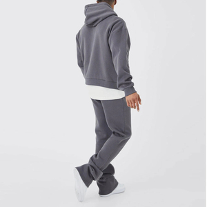 Survêtements de course pour hommes en coton évasé avec logo personnalisé nouveau style Meilleur vendeur Streetwear Ensemble à capuche et jogging pour hommes Service OEM - Product Image 2