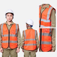 Gilets de sécurité réfléchissants polyvalents: idéaux pour la construction, le contrôle de la circulation, les services d'urgence pour améliorer la visibilité et la sécurité