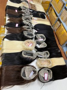 Pelucas frontales de encaje con cabello humano, postizo de encaje transparente, listo para enviar, cierre, 5x5 HD - Product Image 2