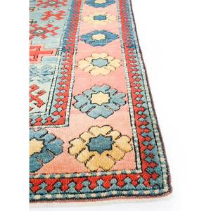 Alfombra de Lana Anudada a Mano Nuray Azul, Diseño Geométrico Oriental para Sala de Estar, Dormitorio Juvenil - Pae-1184, Rectangular 9x12, Tamaño para Pasillo - Product Image 4