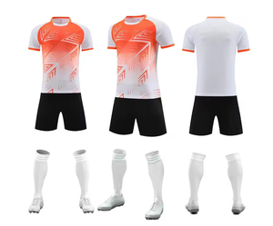2025 personnalisé hommes nouveau Design football uniforme ensemble complet col rond Football Sport maillot pour les sports en maille - Product Image 2