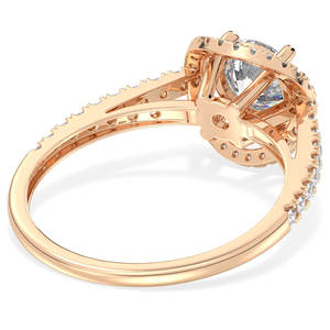 REYES GRA Certified 925 Sterling Silver 1.05Ct Moissanite Wedding Band Anillos Original 14K Gold Compromiso Promise Ring - Product Image 4