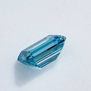 Diamantes sueltos de color azul con corte esmeralda cultivado en laboratorio de 2 CT, certificados por IGI con certificado - Product Image 5