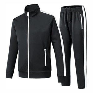 Comfortable Fit Long Sleeve Streetwear Style Skinny Solid Breathable Fleece Winter Tracksuit <b>Low</b> Price High Quality Unisex - Product Image 2