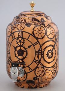 Luxury Glossy Finished Copper Water Container Anti-corrosion Coating Dishwasher Safe Gift Box Packaging for Kitchen Hotel - Product Image 6