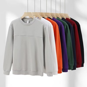 2025 hombre sudadera polar interior pulóver 100% algodón peso pesado cuello redondo Jumper hombres sudadera - Product Image 1