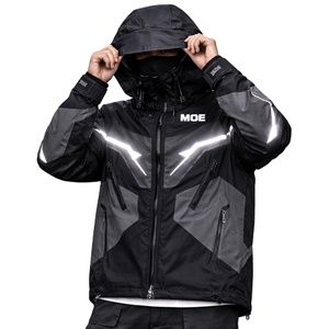 Chaqueta reflectante impermeable personalizada para hombre, chaqueta cortavientos reactiva al agua, chaqueta termocrómica que cambia de color, impermeable para hombre - Product Image 1