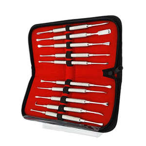 Instrumental Quirúrgico para Cirugía Dental, Separador Perióstico, Juego de 10 Piezas, Instrumento para Levantar la Flap de Implantes, Instrumental Quirúrgico Periodontal - Product Image 5