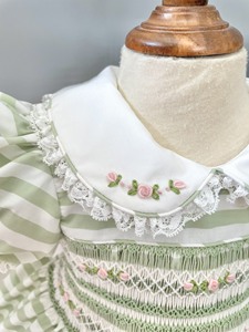 Wholesale High Quality Princess Baby Girl Dress Formal Style Embroidered Technique Made Woolen Polyester/Cotton - Product Image 6