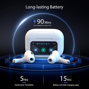 Auriculares Intrauditivos Bluetooth 5.4, Blancos, con Reducción de Ruido, Pantalla a Color, Cancelación de Ruido, Micrófono Integrado - Product Image 2