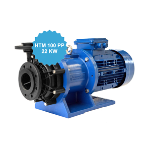 Pompe centrifughe magnetiche modello ht2 100 PP con motore 22 kw GR 180 2P in plastica per pompa dell'acqua magnetica di pompaggio acido - Product Image 1
