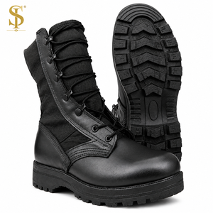 SUPER FORCE <span class=keywords><strong>Bottes</strong></span> Tactiques de Défense avec Fermeture Latérale en Cuir Chaussures d'Entraînement <span class=keywords><strong>Kaki</strong></span> <span class=keywords><strong>Vert</strong></span> Coyote <span class=keywords><strong>Bottes</strong></span> d'Opérateur Toutes Saisons - Product Image 1