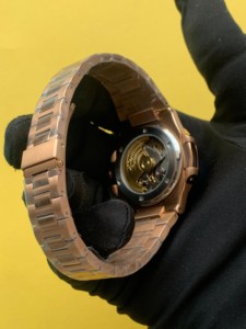 Reloj de pulsera analógico automático mecánico de acero inoxidable con esfera de índice antiguo para hombre, proveedor de relojes suizos de moda - Product Image 4