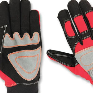 Guantes de seguridad mecánicos de dedo completo de cuero Alto rendimiento de protección de manos Guantes mecánicos de cuero baratos - Product Image 6