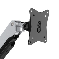 Bras de moniteur unique OMNI en aluminium, réglable en hauteur, inclinable et pivotant, pour écrans de 15 à 27 pouces, pour une stabilité accrue sur le bureau