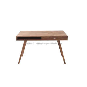 Mesa de estudio de estilo moderno, mesa de ordenador portátil de madera Sheesham con cajón de almacenamiento, mesa de madera maciza para el hogar y la Oficina - Product Image 4