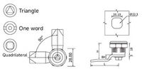 Verrous à compression à MS705-18 quart de tour pour grandes jaugs de porte