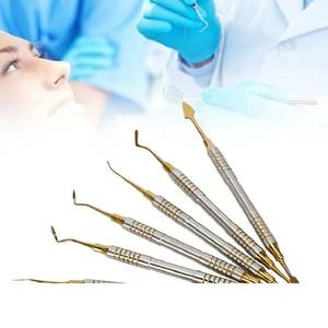 6Pcs Dental Instruments Composite Resin Filling <b>Spatula</b> <b>Set</b> with Titanium Plated Heads for Precise Restorations Surgery Kit/ - Product Image 3