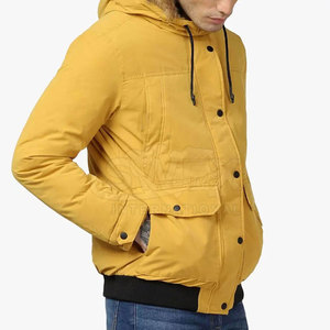 Veste parka décontractée pour homme en couleur unie 2025, streetwear, nouvelle mode, coupe-vent, veste parka pour homme - Product Image 2