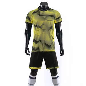 Soccer Uniform Set for Men and <b>KIDS</b> Custom Logo Printing Short Sleeve 100% Breathable Polyester Soccer Uniforms - Product Image 5