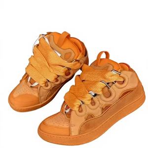 Zapatillas de Hombre de Mezclilla Genuina, Última Moda Otoño-Invierno, con Cordones, Aumento de Altura, Estilo Casual Deportivo, con Diseño de Puntos Ondulados - Product Image 6